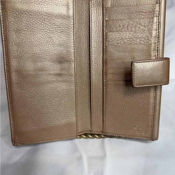 Gucci Wallet vintage taupe some ware - Picture 8 of 10